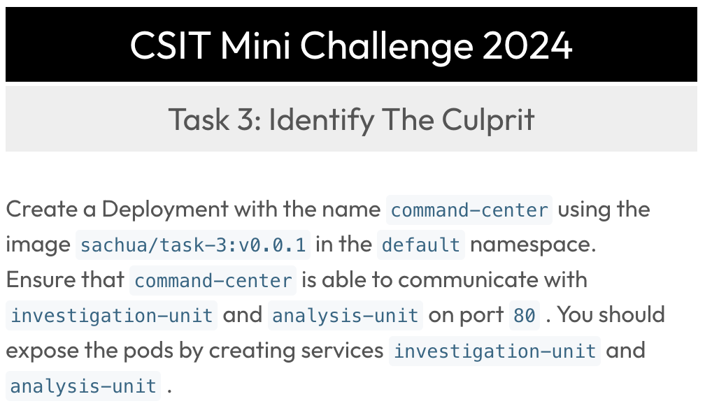 CSIT Mini Challenge - Nov 2024