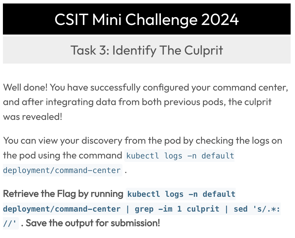 CSIT Mini Challenge - Nov 2024