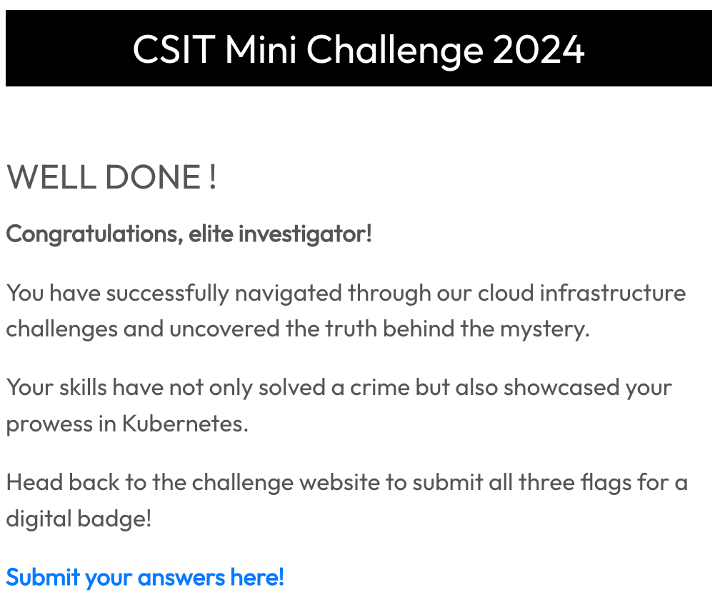 CSIT Mini Challenge - Nov 2024