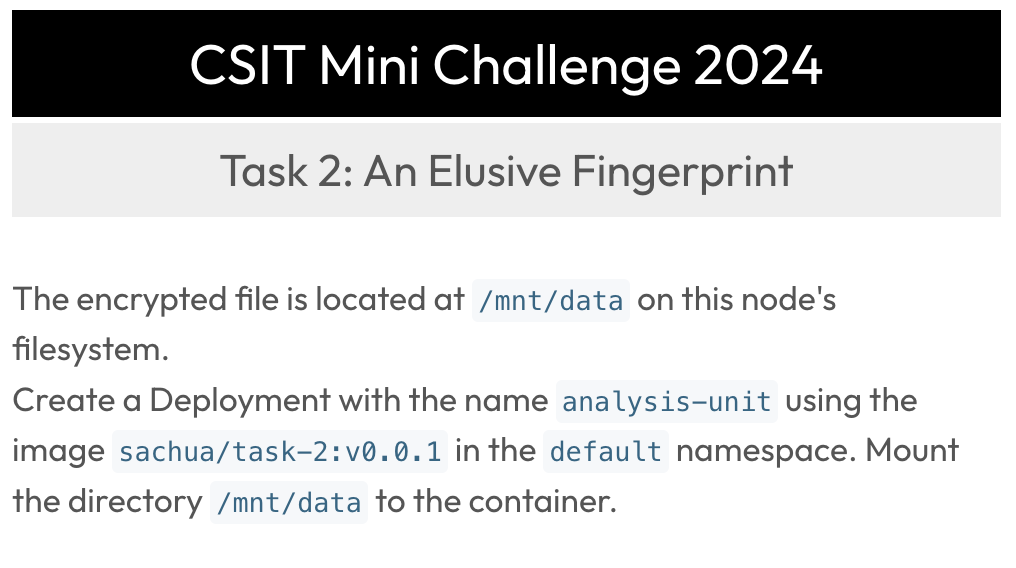 CSIT Mini Challenge - Nov 2024