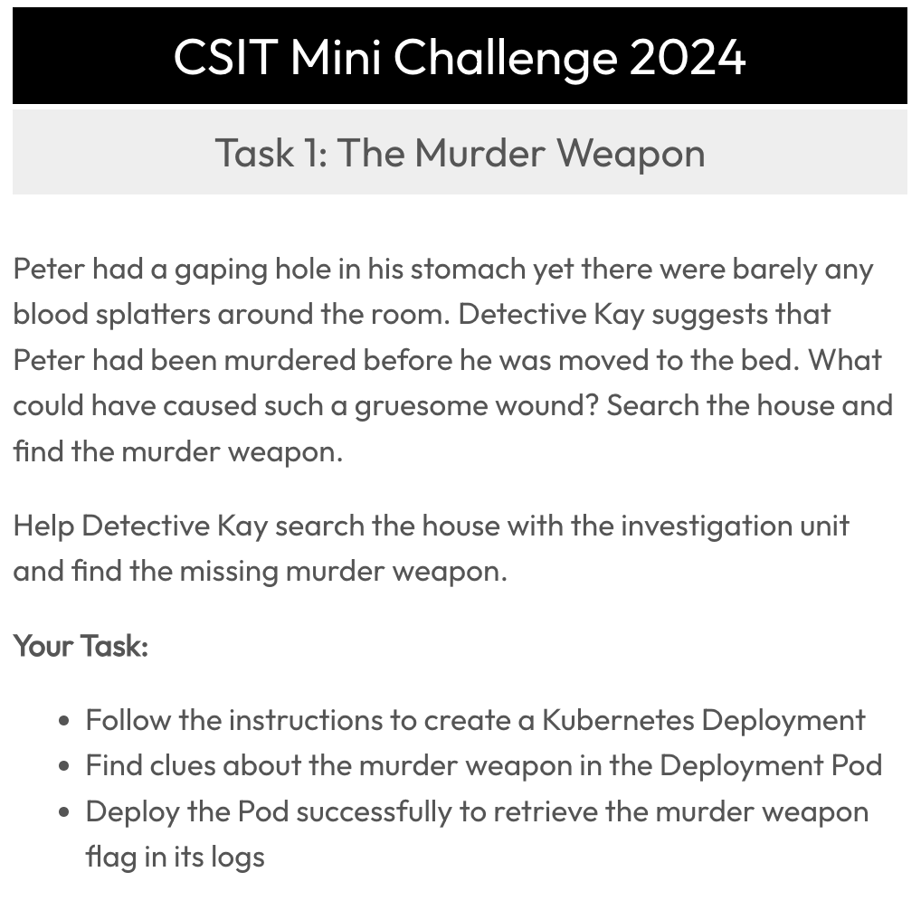 CSIT Mini Challenge - Nov 2024